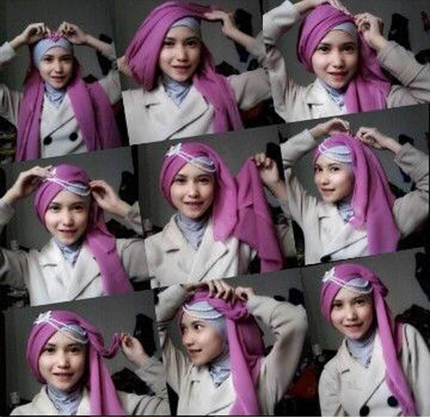 Tutorial Hijab Segi Empat Untuk Kebaya Www Imgkid Com The Image Kid Has It